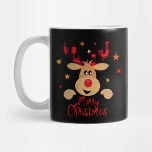 Merry Christmas Happy Deer Mug